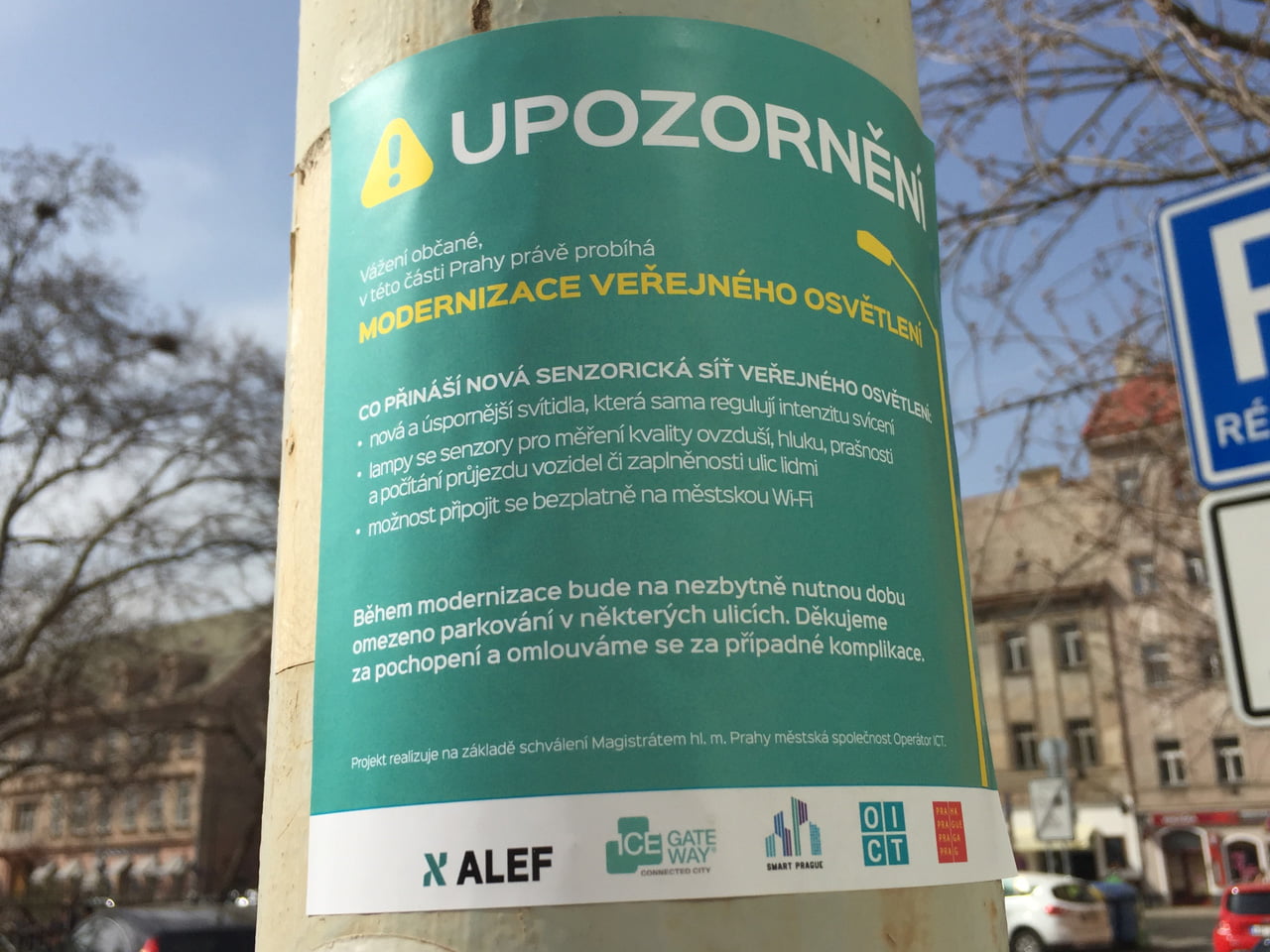 Zahájení budování chytrého osvětlení v Praze v Karlíně