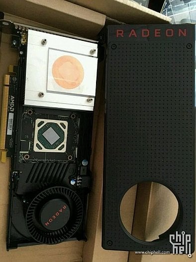 Radeon RX 480 s rozebraným chladičem (Zdroj: Chiphell)