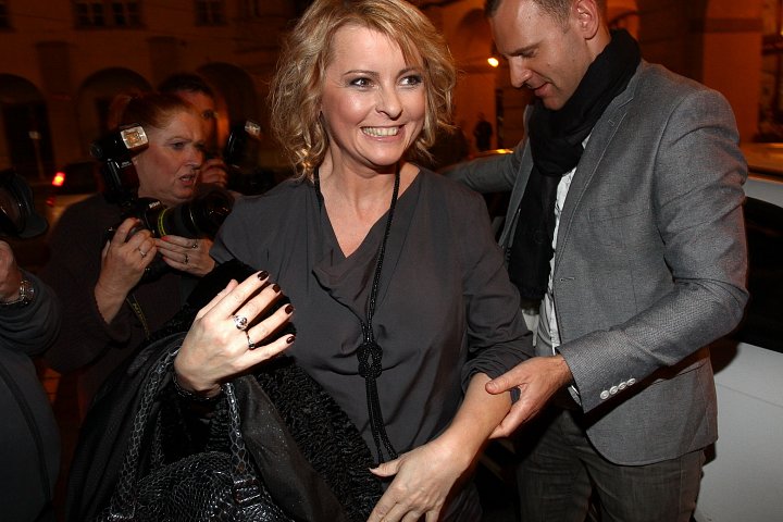 Největší hvězda večírku - zpěvačka Iveta Bartošová, která má na Pětce vlastní reality show Iveta