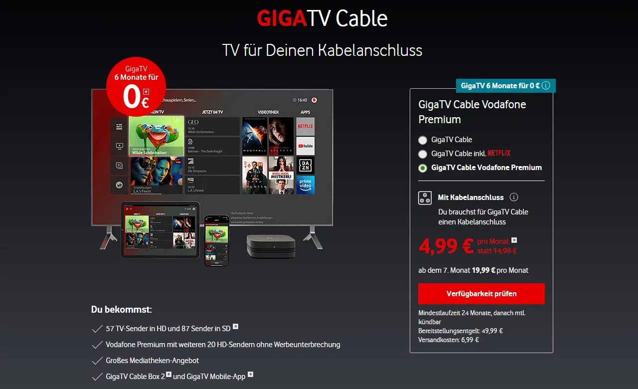 Představení služby Vodafone GigaTV