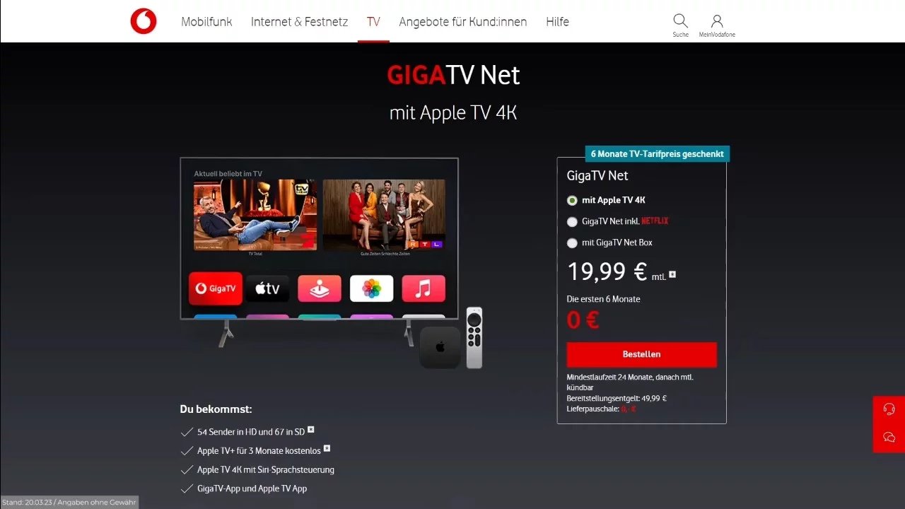Představení služby Vodafone GigaTV