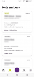 Mobilní aplikace Direct pojišťovny pro Android. (7. 10. 2021)
