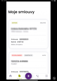 Mobilní aplikace Direct pojišťovny pro iOS. (7. 10. 2021)