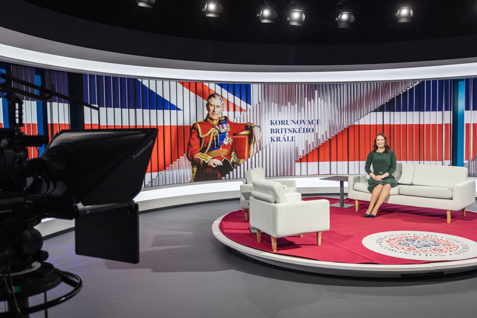 Korunovace britského krále na TV Nova - záběry ze zkoušky