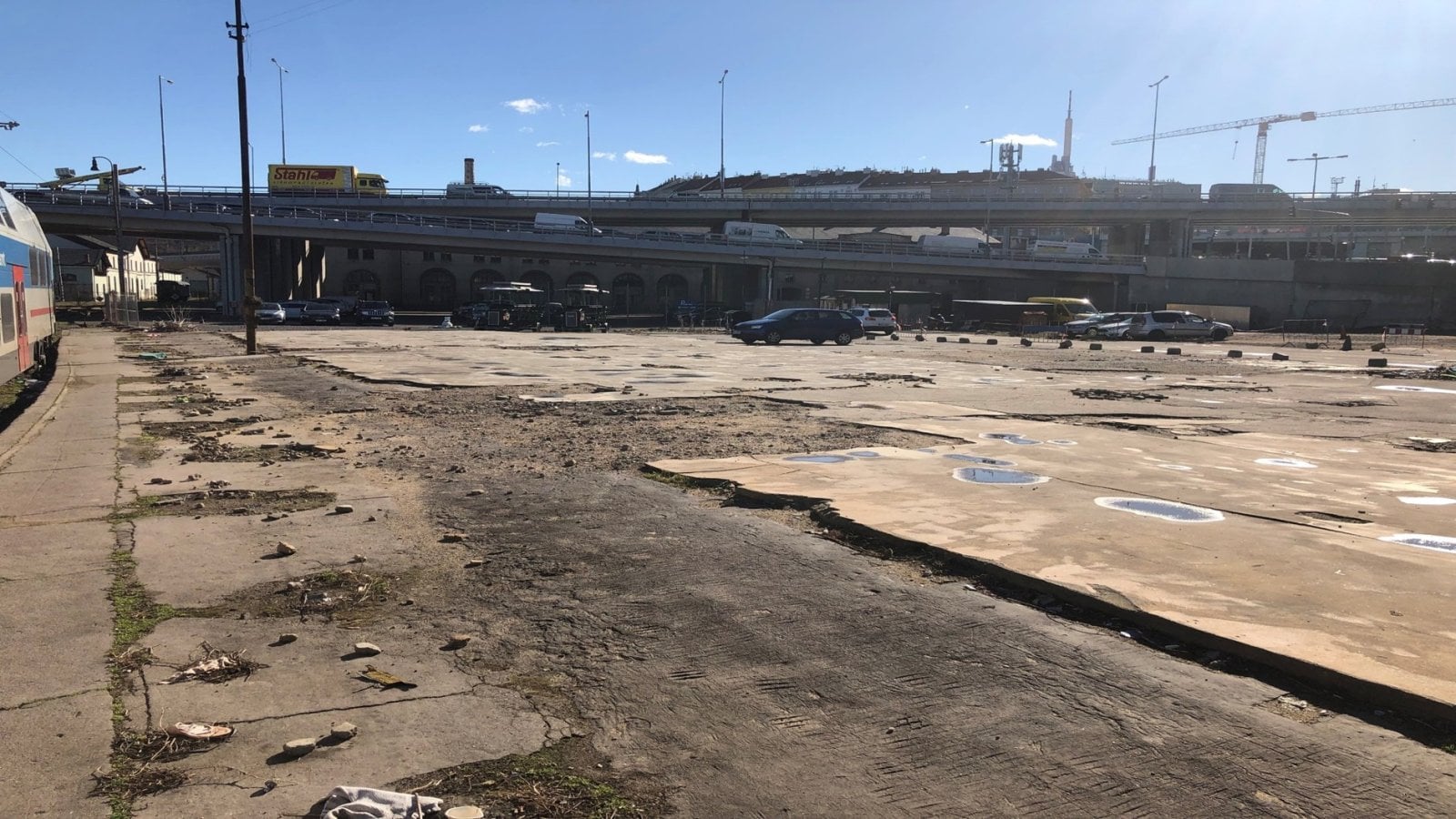 Místo, kde dnes stojí hotel The Cloud One