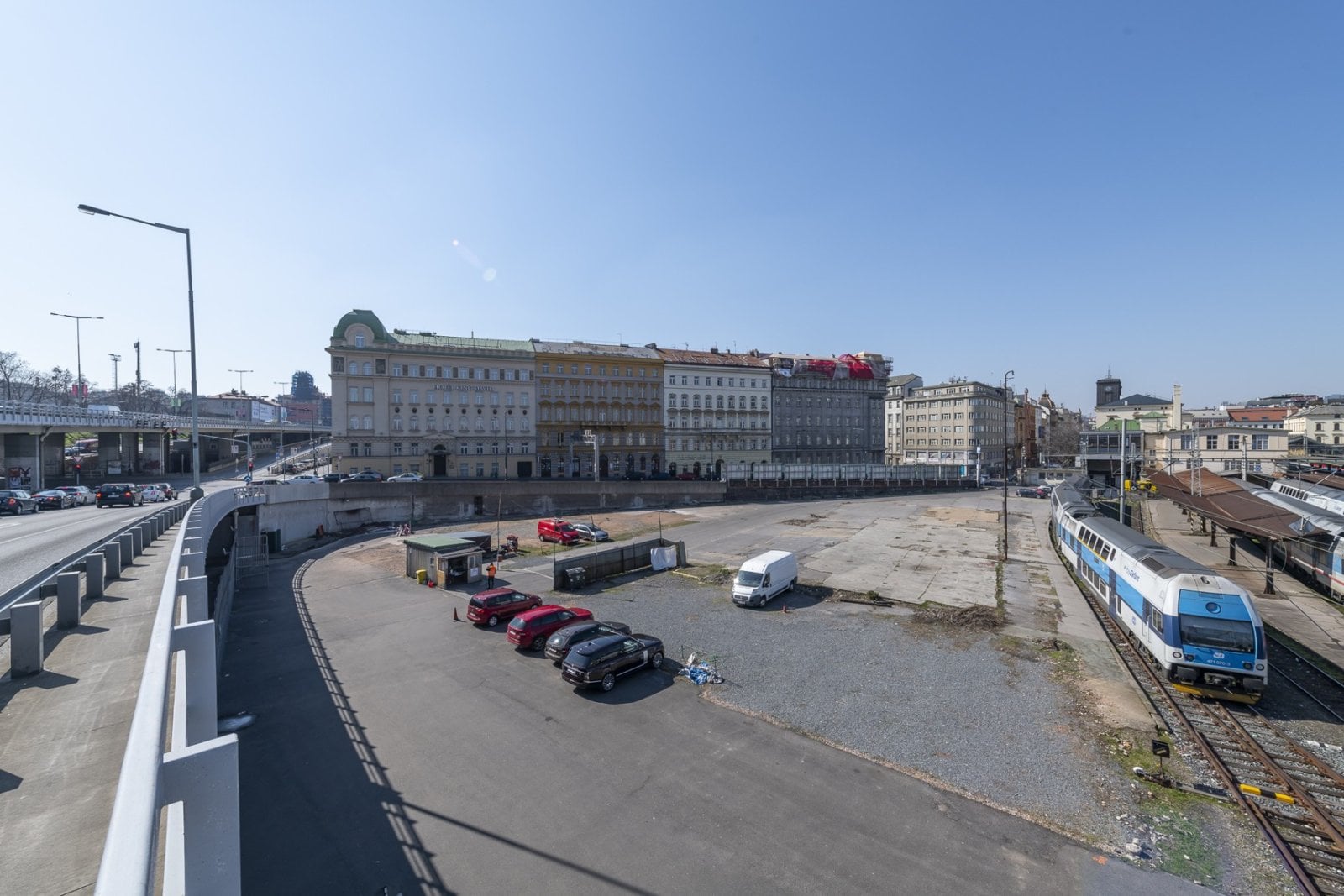 Místo, kde dnes stojí hotel The Cloud One