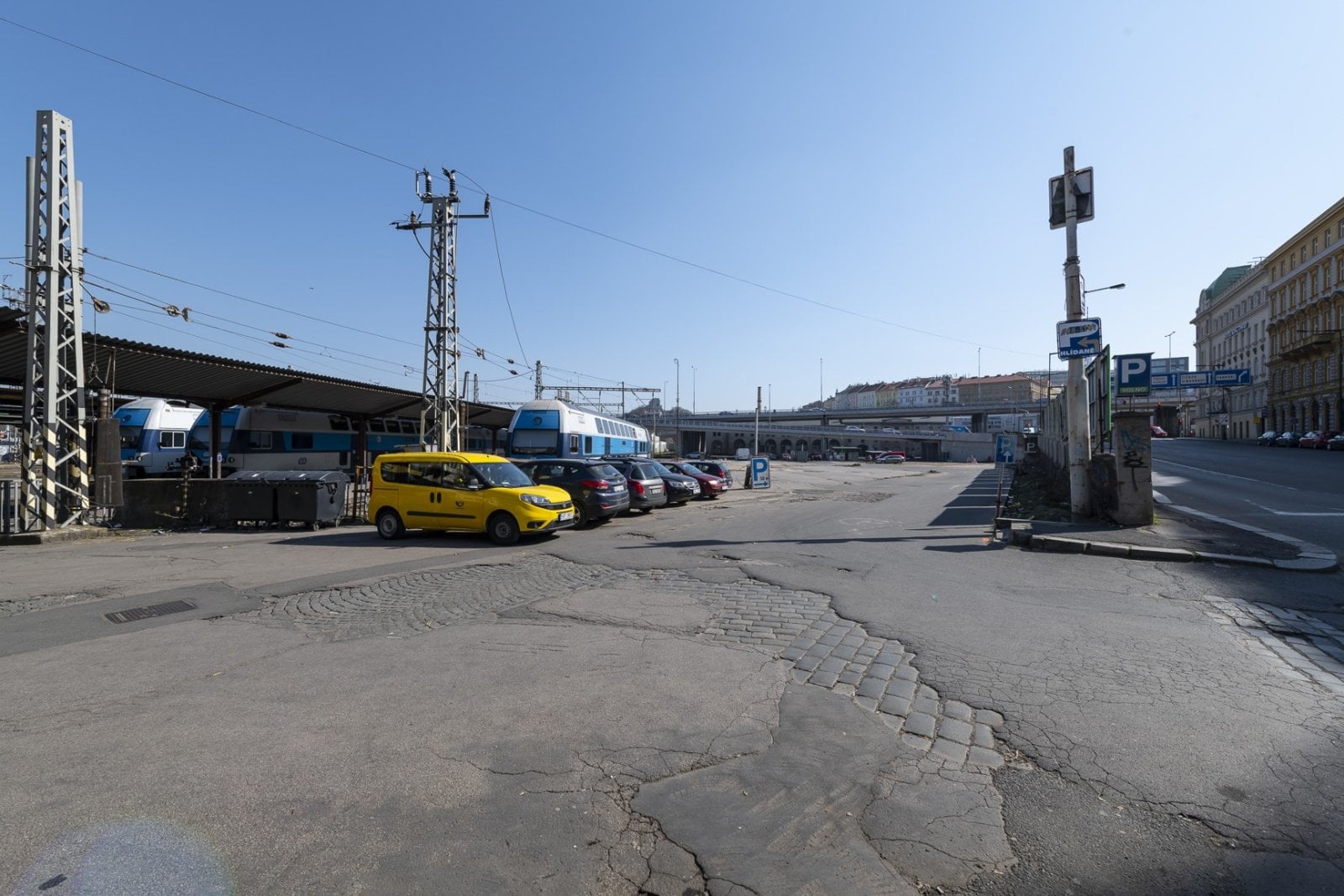 Místo, kde dnes stojí hotel The Cloud One