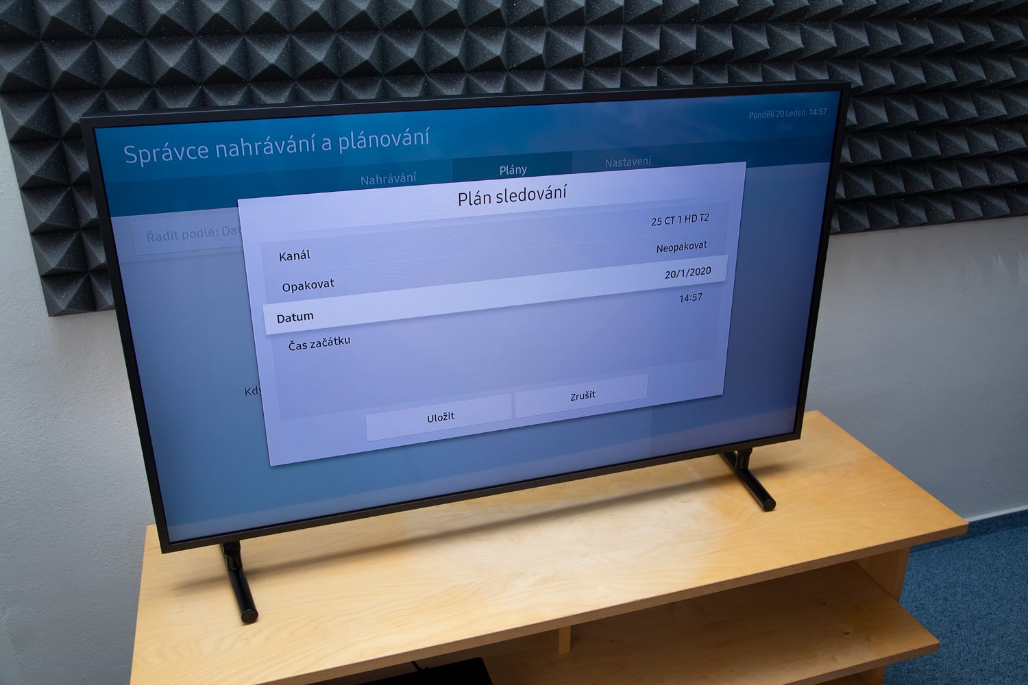 Samsung QE43LS03: Smart Hub, EPG, řazení stanic