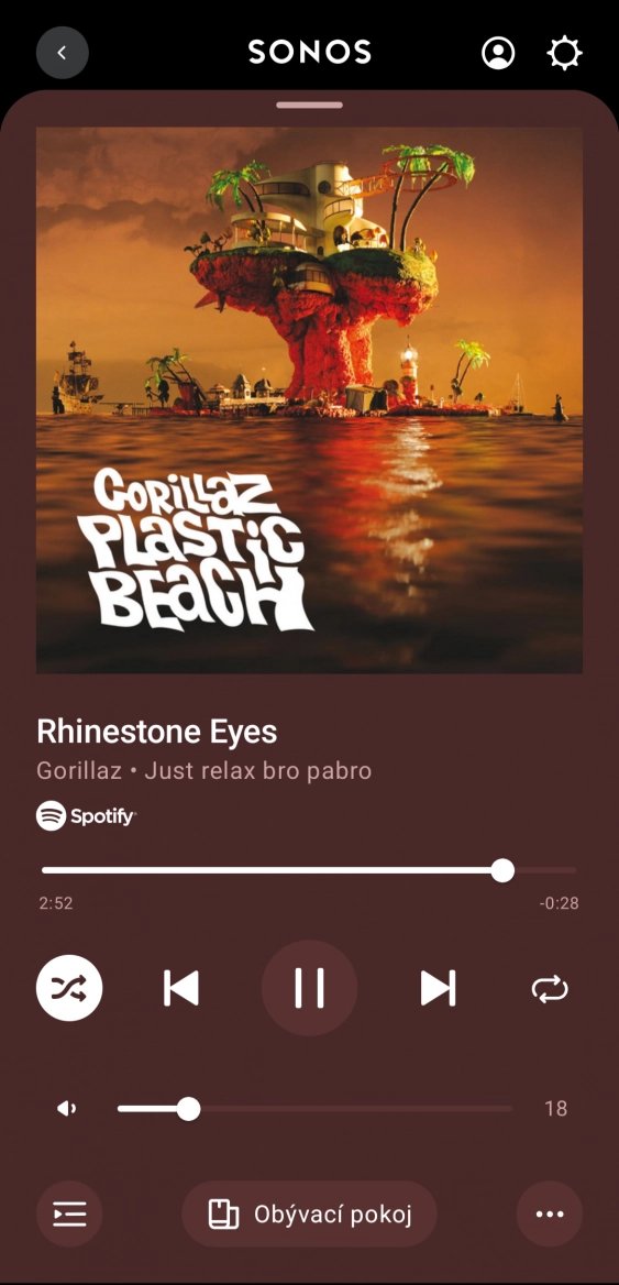 Mobilní aplikace Sonos