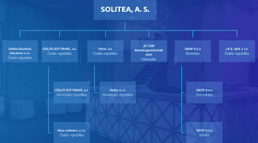 Aktuální struktura IT holdingu Solitea