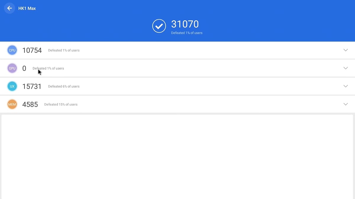Uživatelské prostředí TV boxu HK1 Max