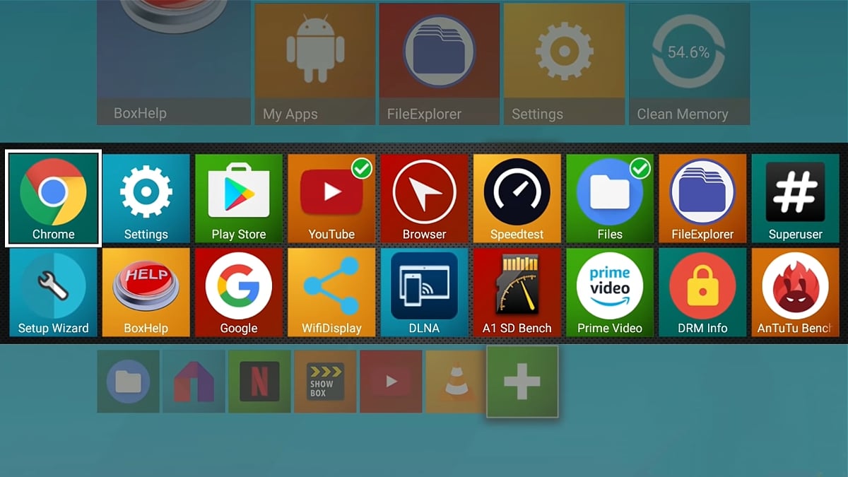 Uživatelské prostředí TV boxu HK1 Max