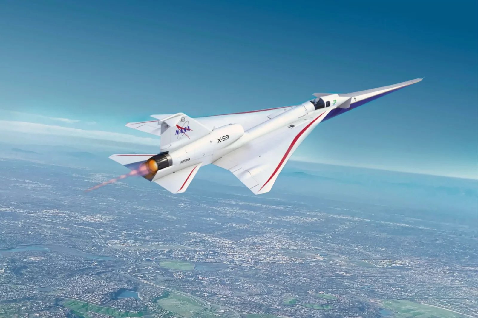 Testování X-59 bude probíhat v Kalifornii. Mimo jiné i na Edwardsově letecké základně, kde sídlí i Amrstrongovo výzkumné letecké středisko NASA.