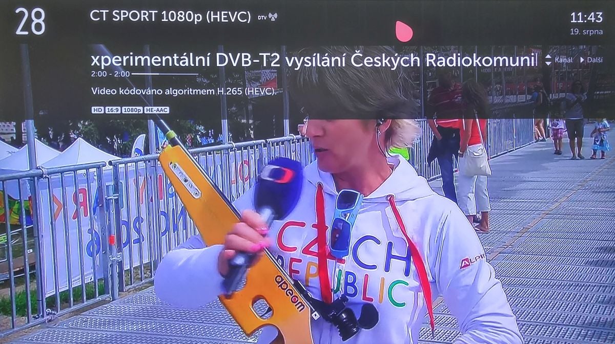 LG 55UH750V - experimentální vysílání v DVB-T2/HEVC