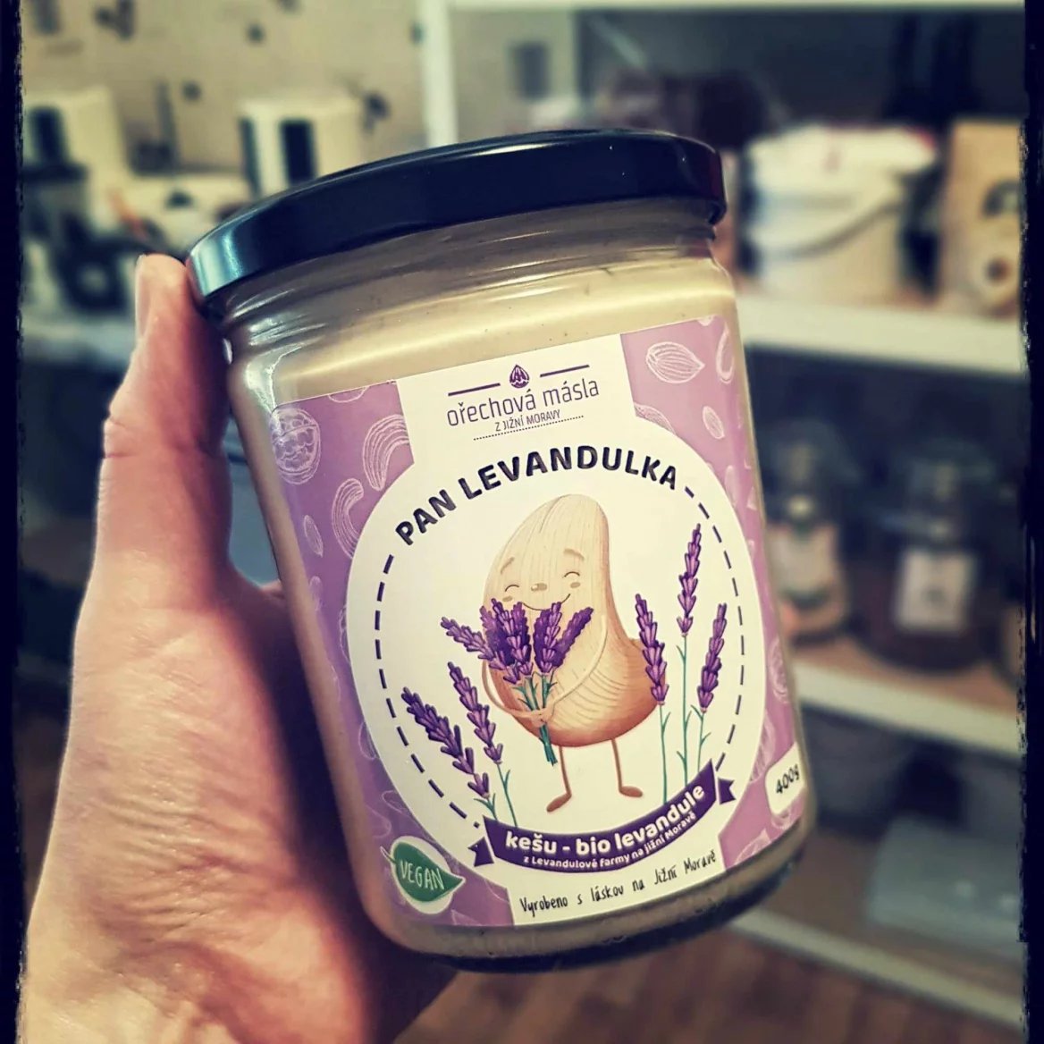 Levandulové ořechové máslo - Pan Levandulka