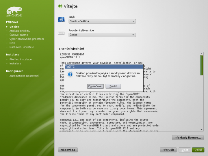 openSUSE 12.1