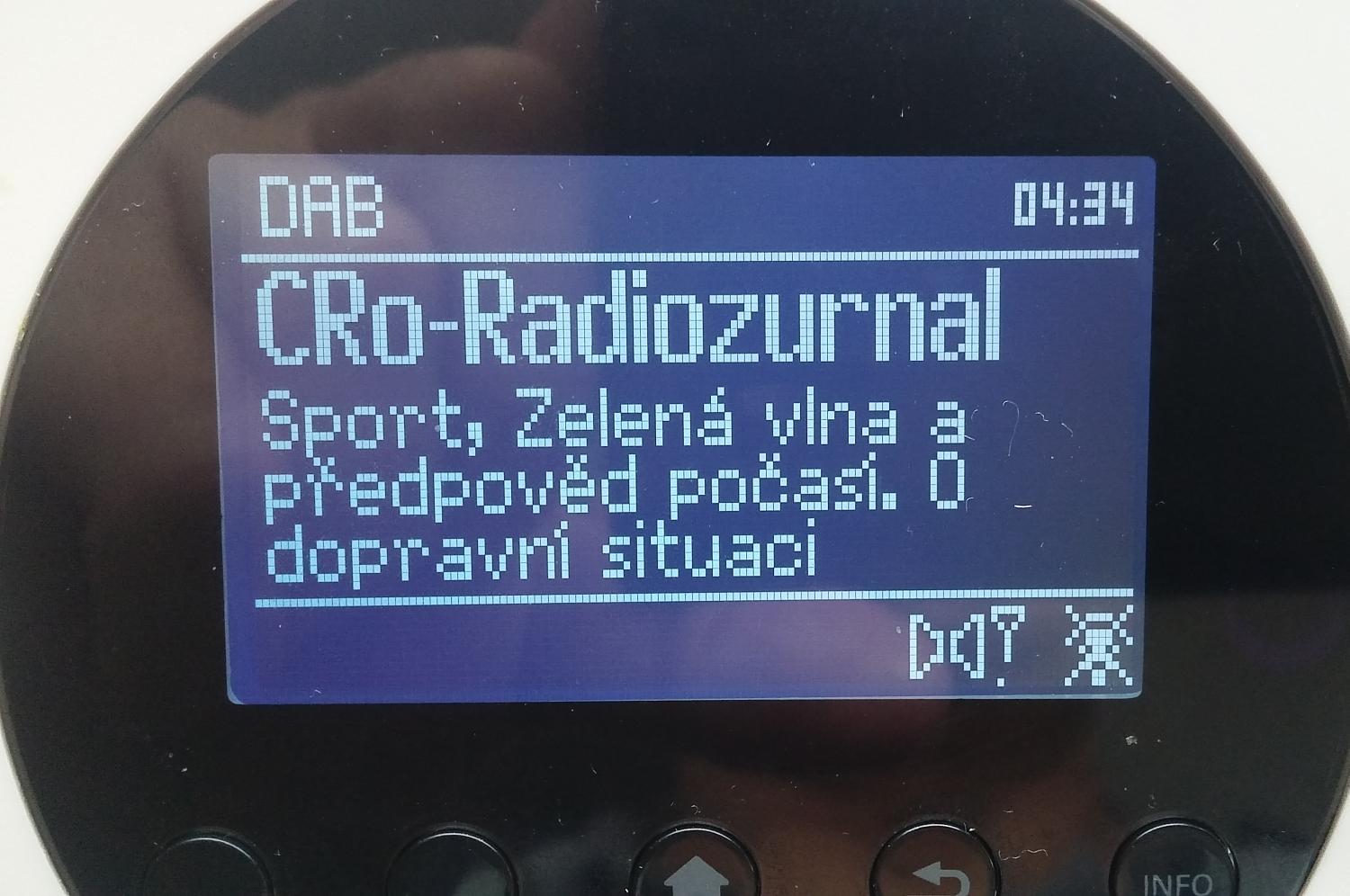 Čeština na displeji se zdála být v pořádku...