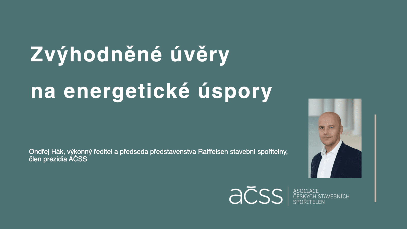 Prezentace výsledků stavebního spoření za rok 2025.