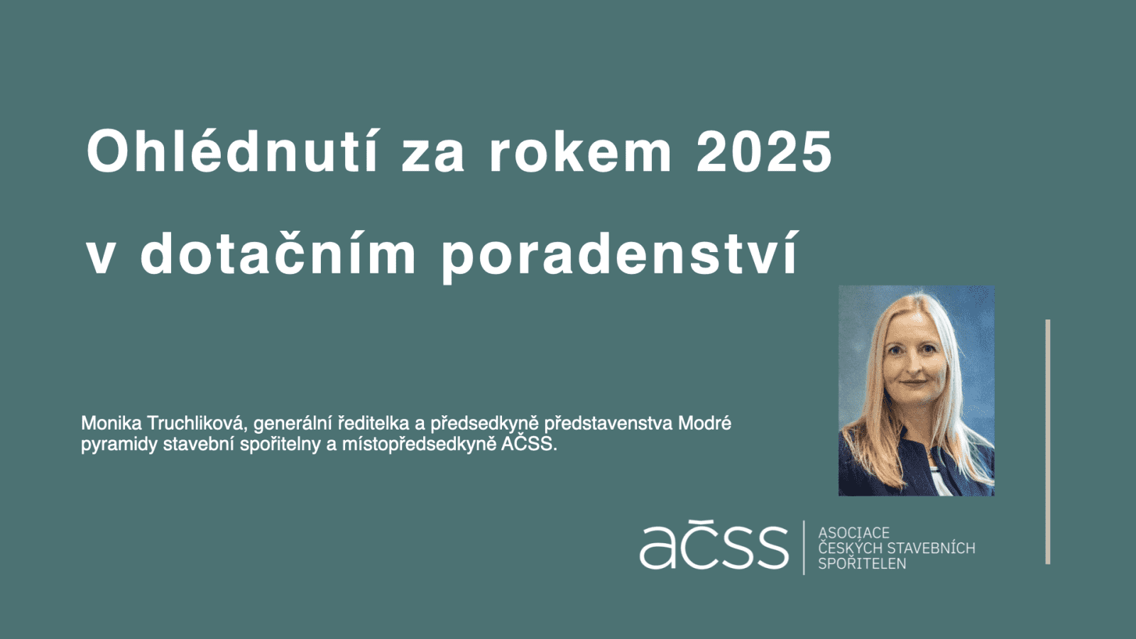Prezentace výsledků stavebního spoření za rok 2025.