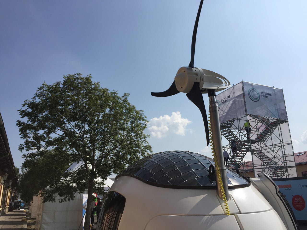 Elektrická formule či obytná kapsule na Future Port Prague 2018