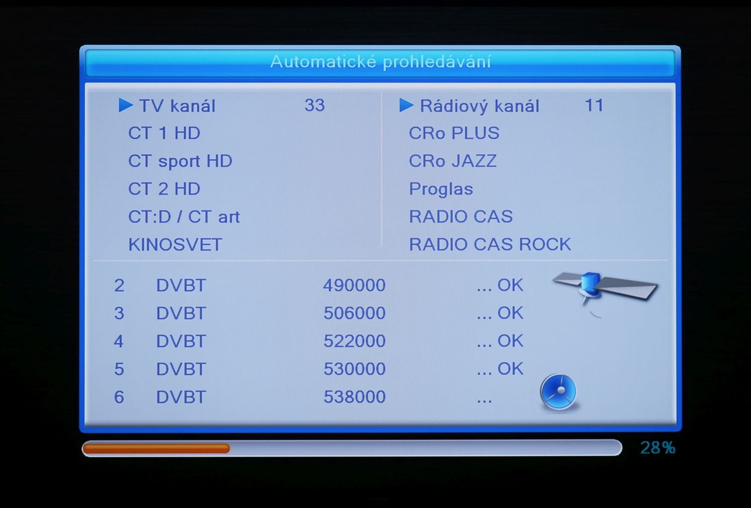 Fuba ODE8510 T2 Stealth - instalace