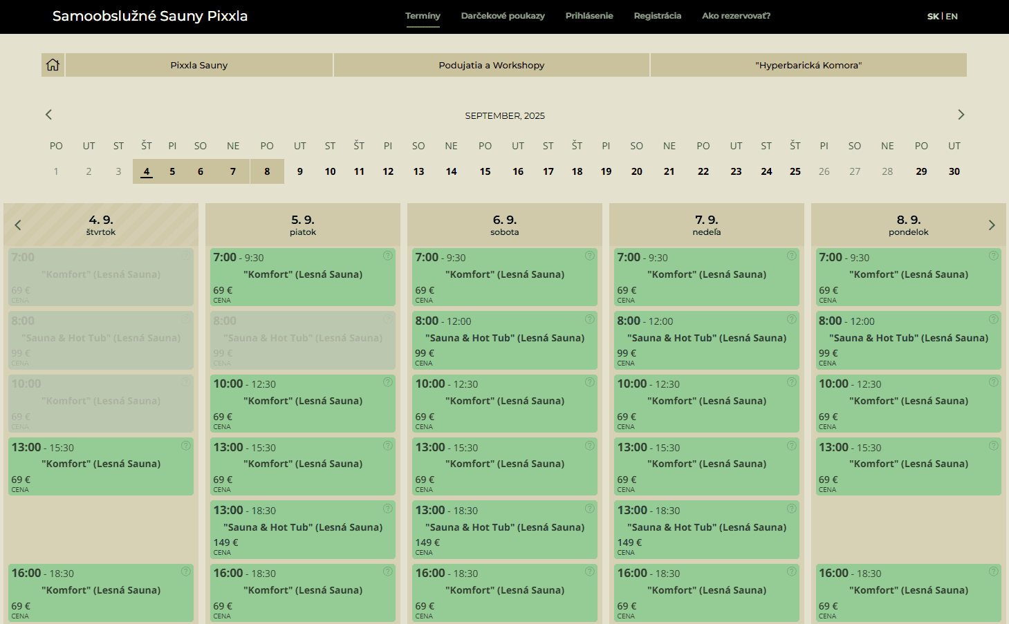 Rezervační systém Reenio používá například společnost PIXXLA, která nabízí samoobslužné saunování v přírodě.