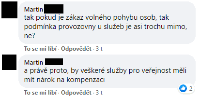 Téma kompenzační bonus na sociálních sítích