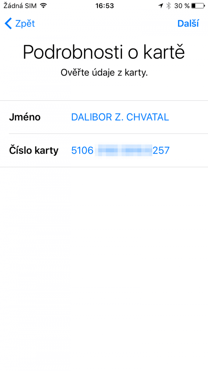 Naskenované údaje se převedou do čitelné podoby.