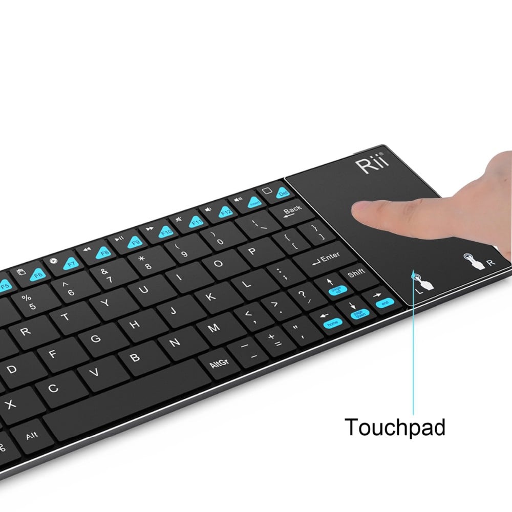 Bezdrátová klávesnice Rii K12 BT Ultra Slim