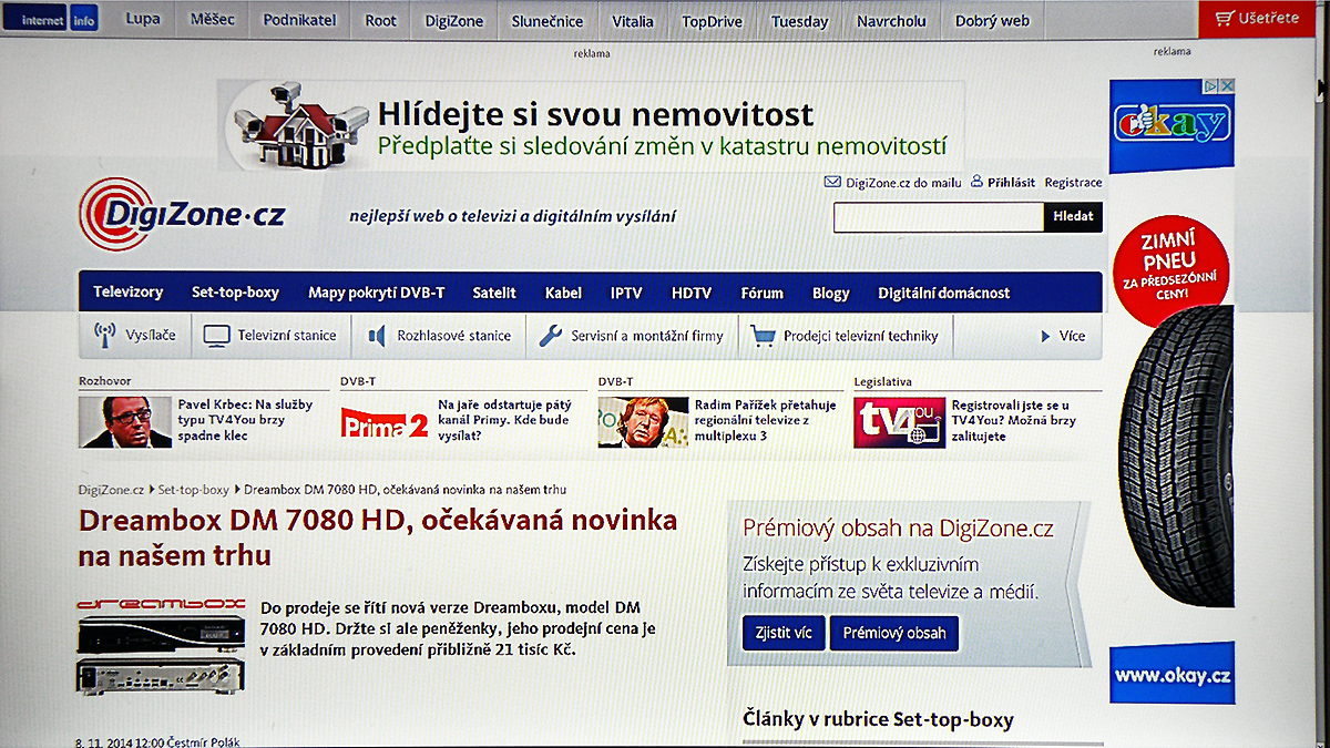 Fotogalerie k přijímači Technisat DIGIT ISIO S2