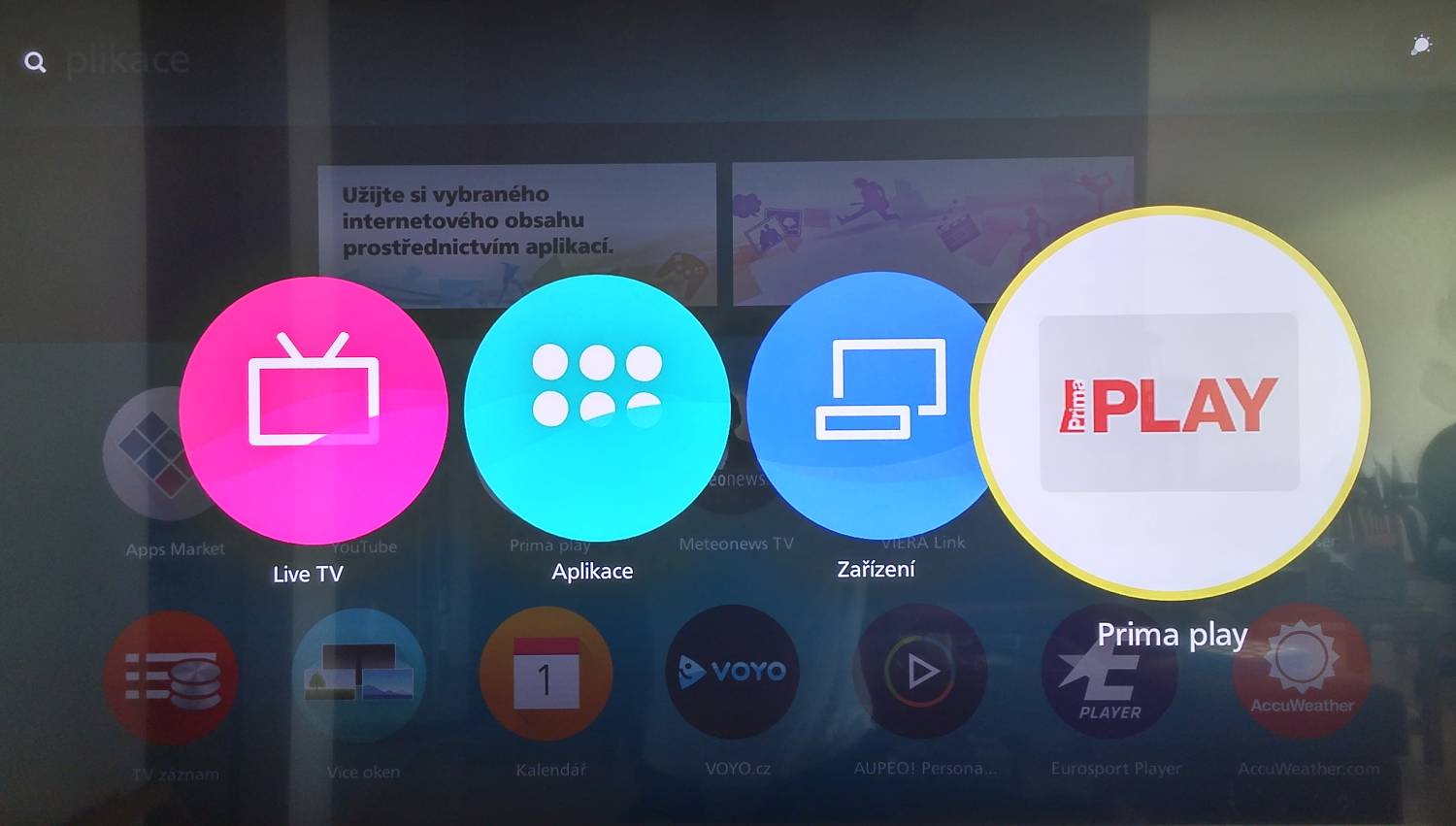 Úvodní obrazovku si můžete upravit podle svého tak, jak vidíte na následujících snímcích.