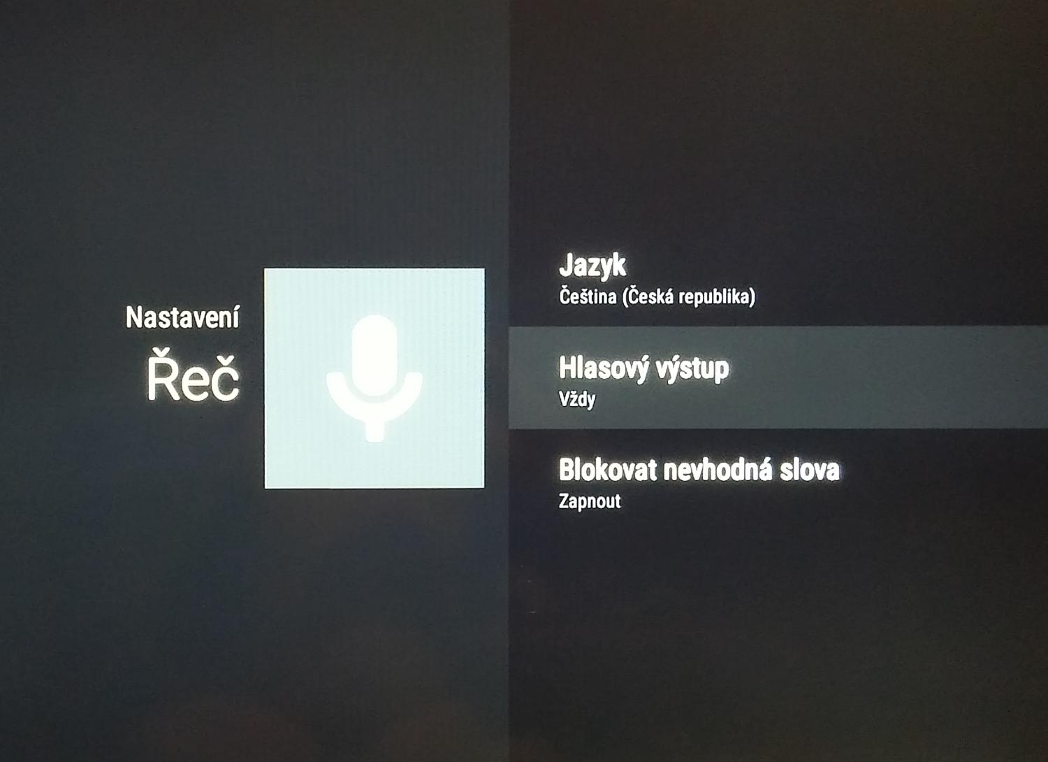 Android TV – nastavení