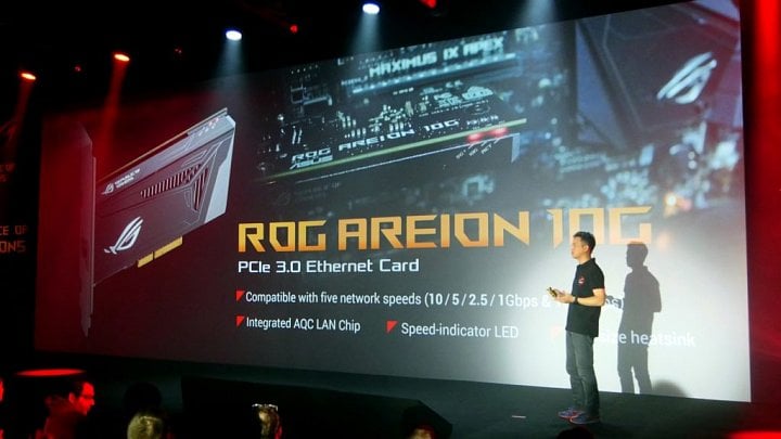 Asus představuje síťovou kartu ROG Areion 10G (Zdroj: KitGuru)