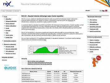 Tak vypadal web NIX.CZ do 6.1.2014.