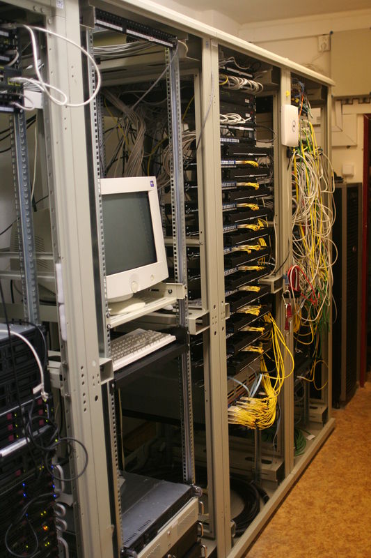 Celkový pohled na serverovnu