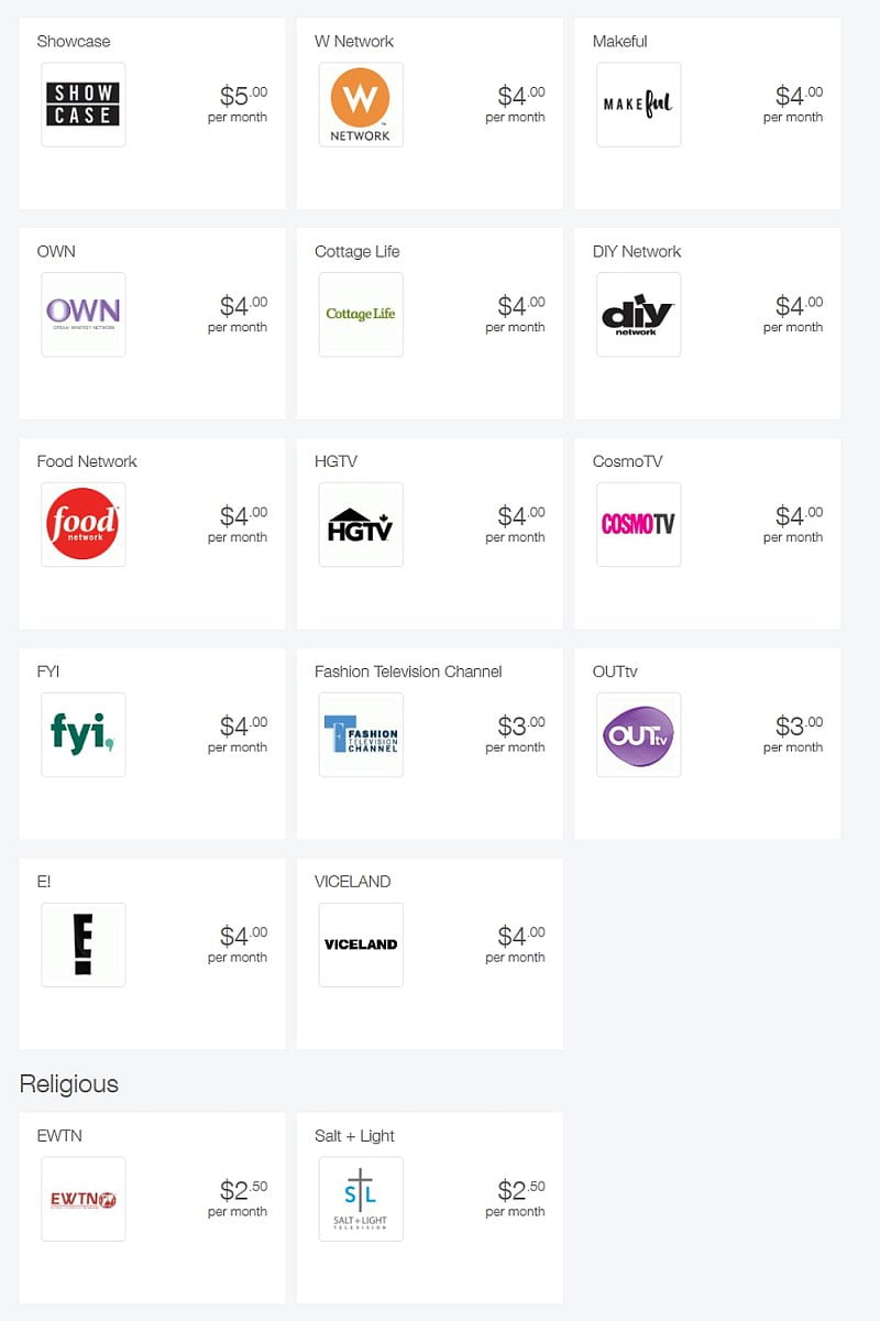 Telus - individuální programy