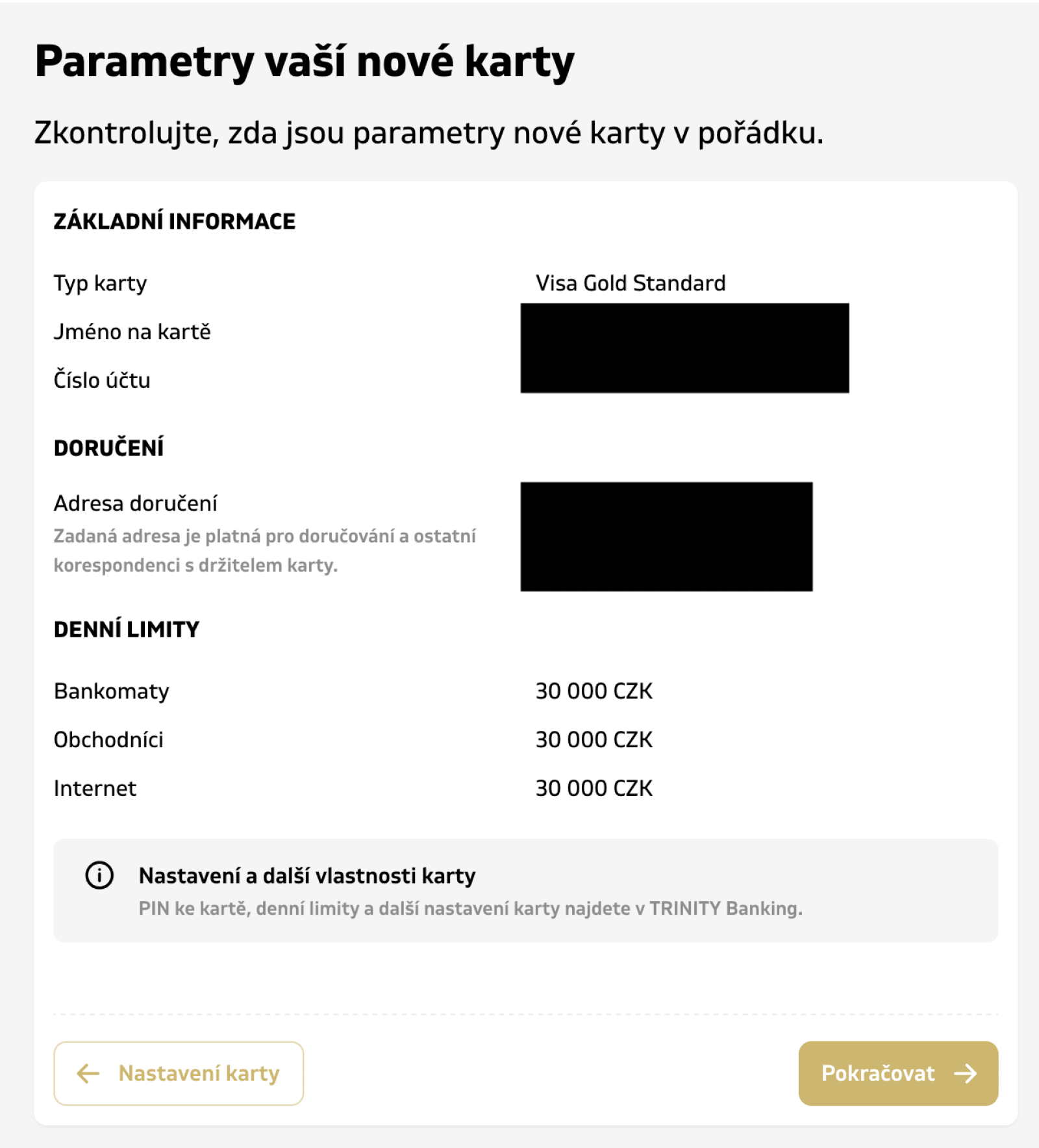 Nové internetové bankovnictví TRINITY BANK. (01. 09. 2026)