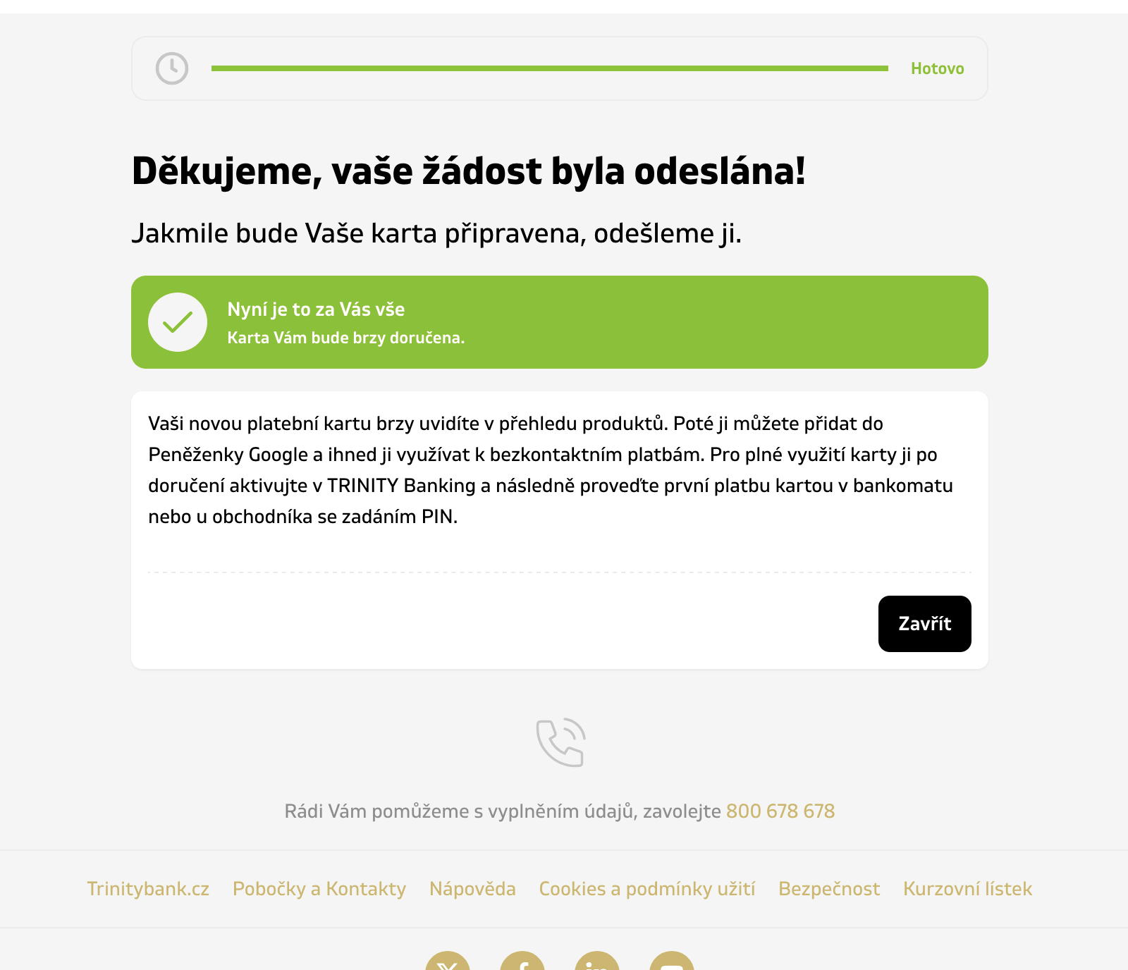 Nové internetové bankovnictví TRINITY BANK. (01. 09. 2026)