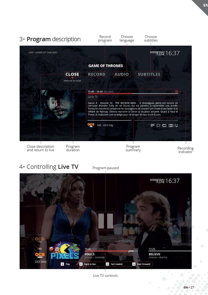 Uživatelské prostředí Monaco Telecom