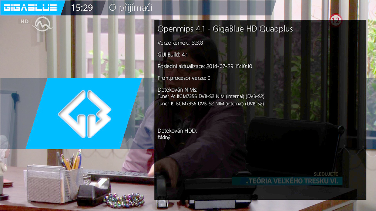 Fotogalerie přijímače GigaBlue HD Quad Plus