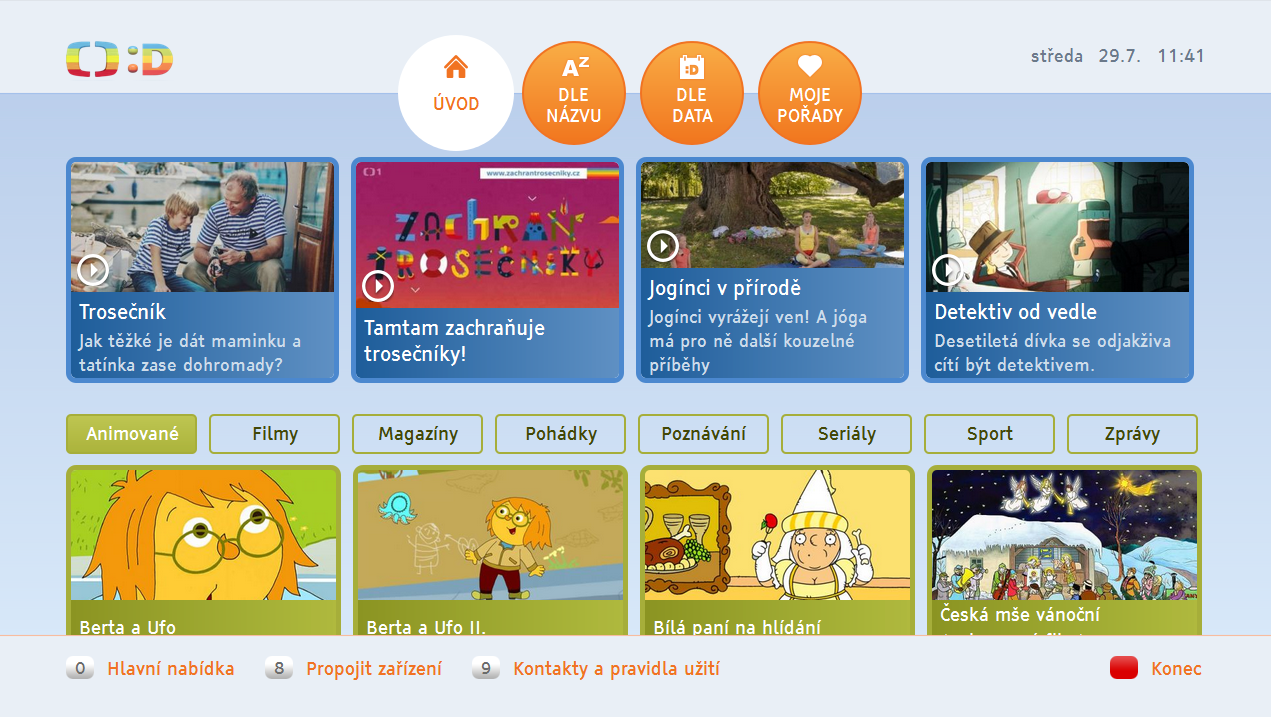 HbbTV ČT :D - srpen 2020