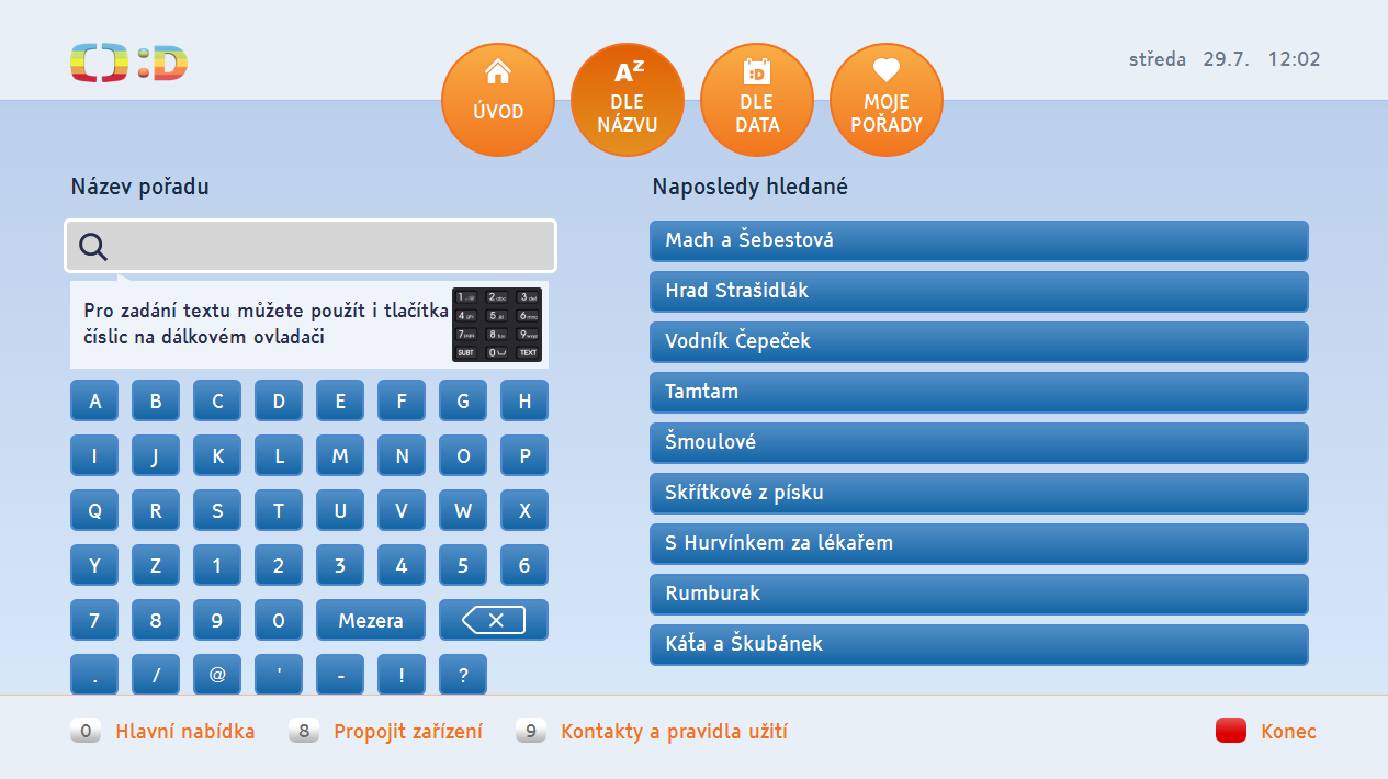 HbbTV ČT :D - srpen 2020