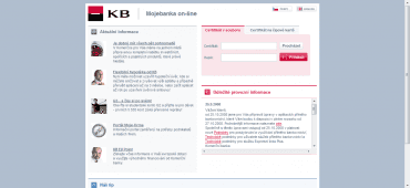 Elektronické bankovnictví Komerční Banky