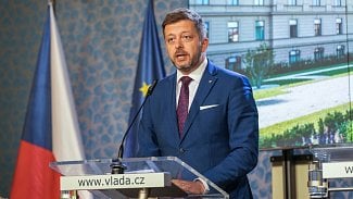 První místopředseda vlády a ministr vnitra Vít Rakušan po jednání vlády (28. června 2023).