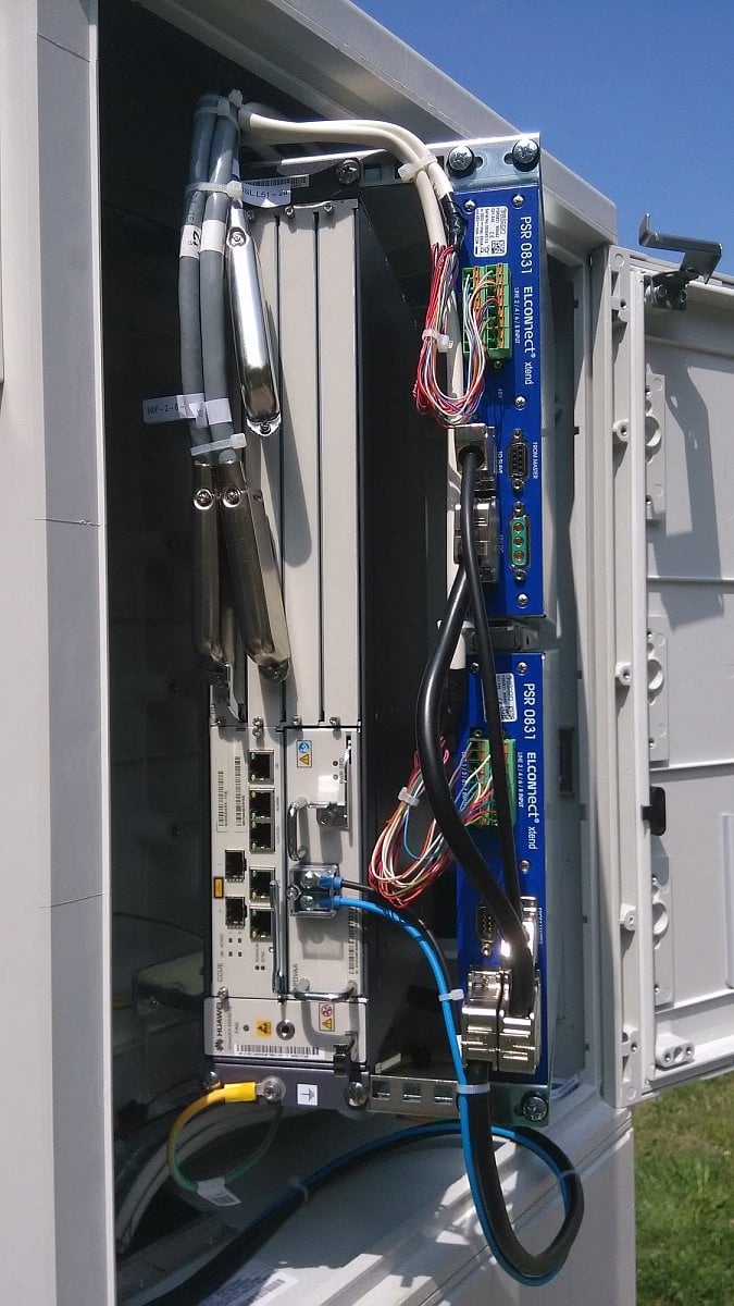 Detail na samotnou DSLAM technologii, v tomto případě od Huawei.