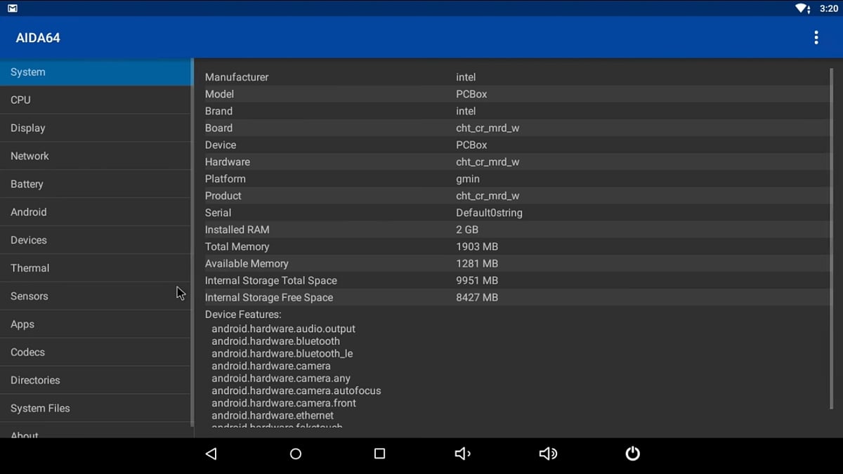 X5 Dual Boot Mini PC - Benchmarky Android