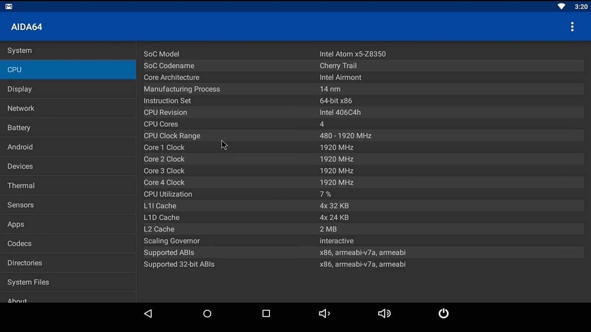 X5 Dual Boot Mini PC - Benchmarky Android