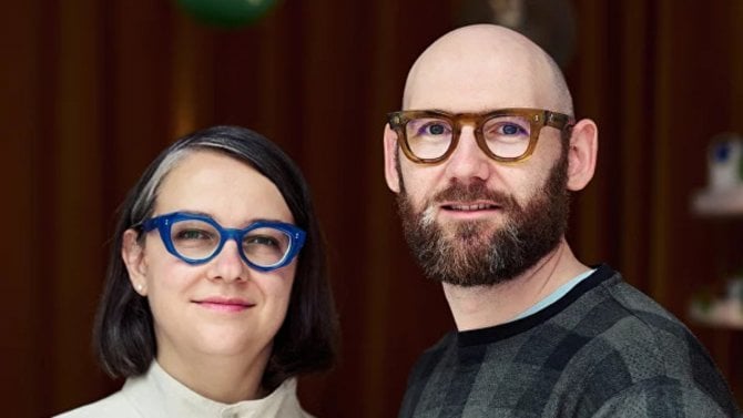 Pavel Kahotski se svou ženou Anastázií z Kahotski Eyewear