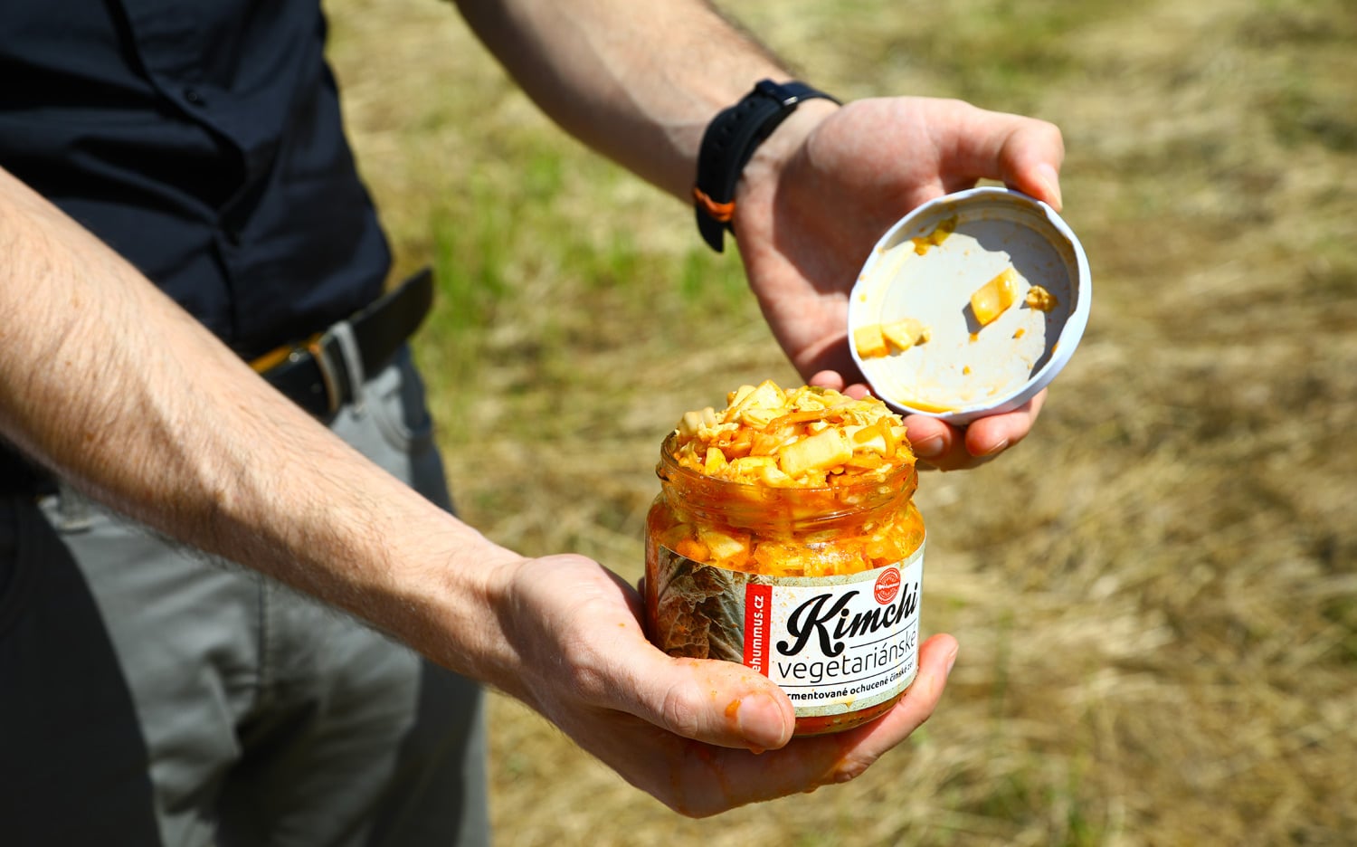 Kimchi, fermentovaná kvašená zelenina, součást produktového portfolia.