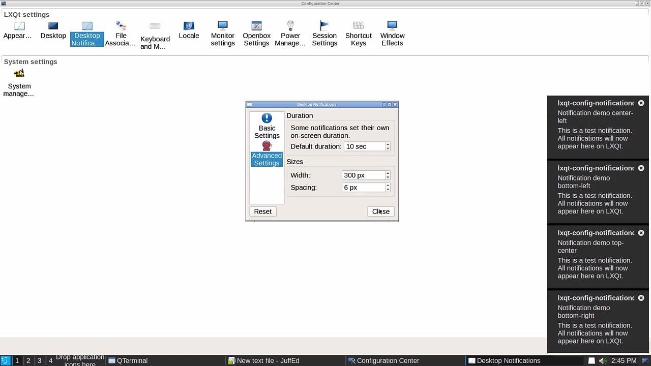 Lubuntu LXQt vývojová verze
